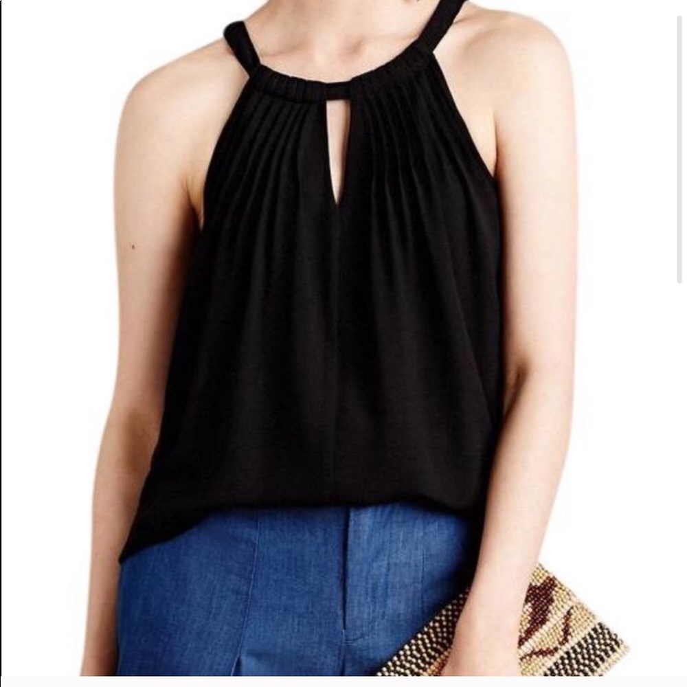 NWT Sunday in Brooklyn black pleated tank top
